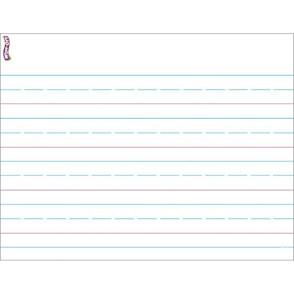 Handwriting Paper Wipe-Off® Chart, 17in X 22in, PK6